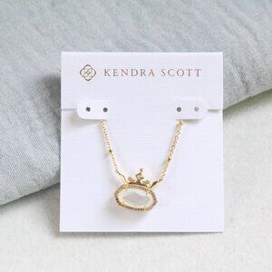 Kendra Scott Disney Elisa Princess Gold Necklace Mother Pearl